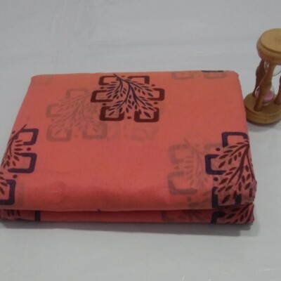 Printed Silk Cotton Saree - with Blouse - SC011
