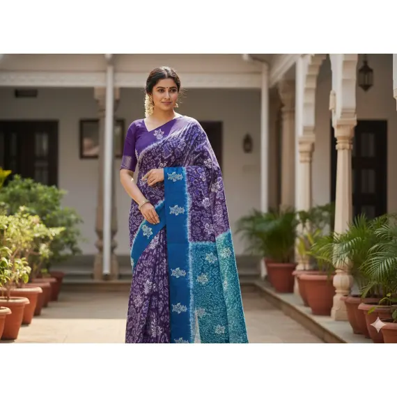 Sri Rajeshwari Silks in Poonjolai, Chinnalapatti offers premium Sungudi Sarees