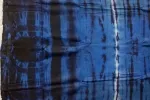 Indigo Blue base contrasted with deep Navy/Black dye streaks and bright White accents -SCS00185 Thumbnail Image 4
